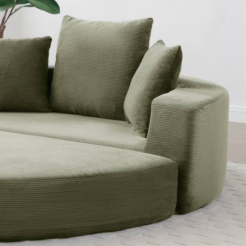 Convertible Sofa Couch Bed,Nulti-functional,Circular Bed,Adjustable Futon Sofa