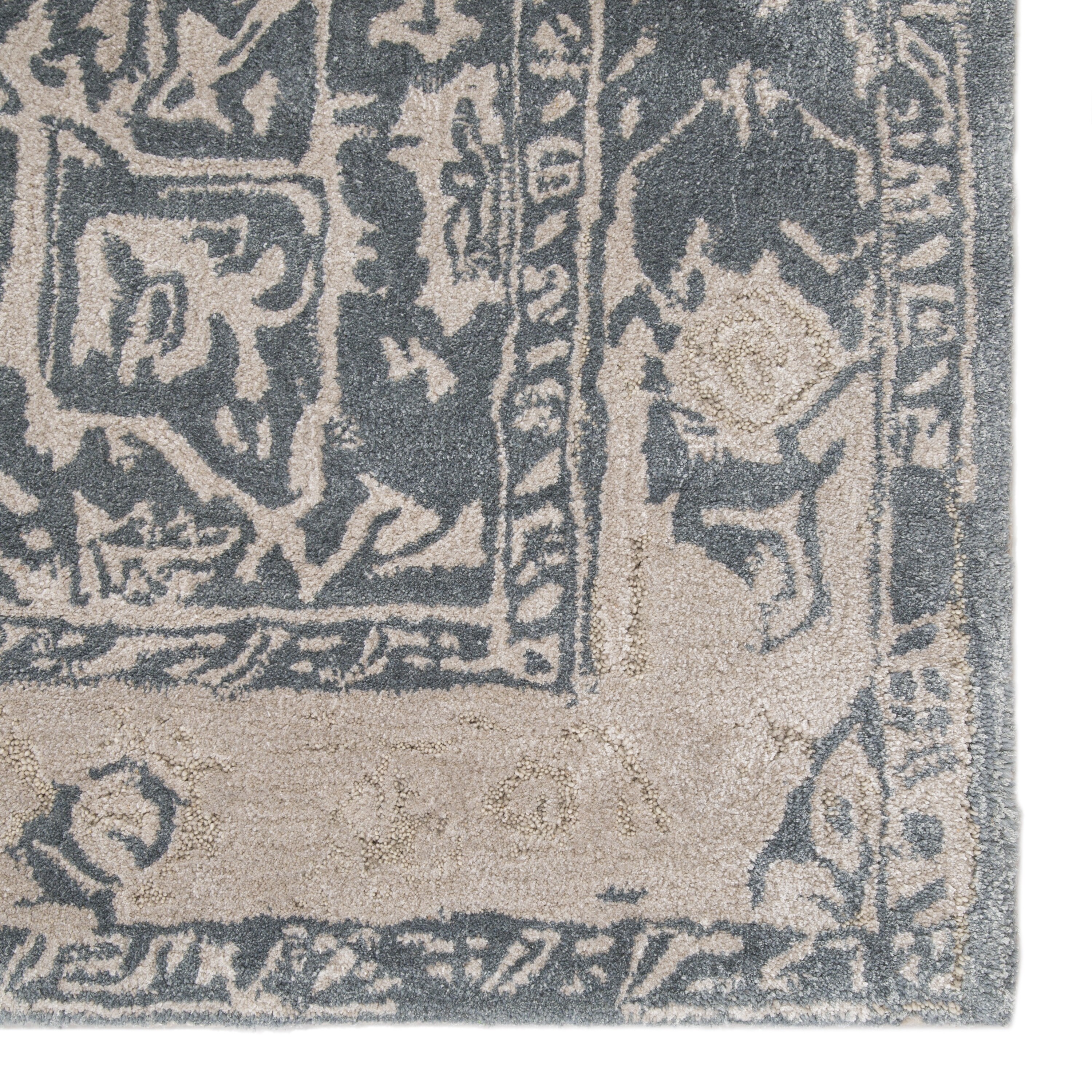 Varens Handmade Medallion Beige Blue Area Rug Overstock 20655259