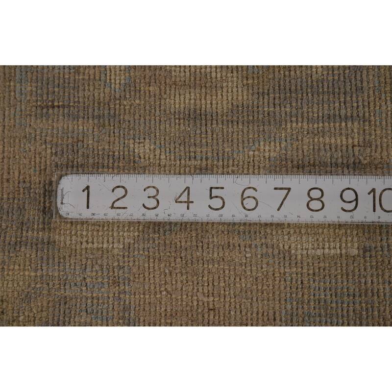 Hand Knotted Oriental 100% Wool Carpet Transitional All-Over Navy Blue & Blues Oushak Area Rug - 12' 1'' X 8' 11''