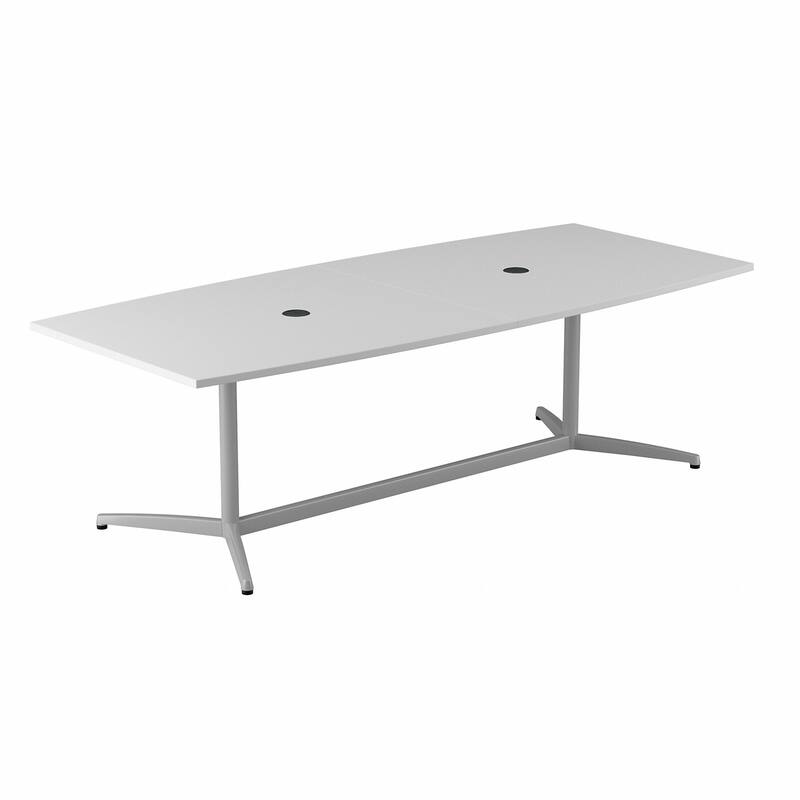 96W x 42D Conference Table with Metal Base by Bush Business Furniture