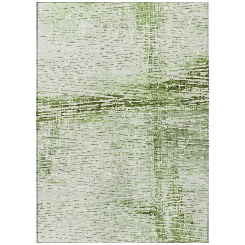 HomeRoots Striped Transitional Rectangle Outdoor Rug