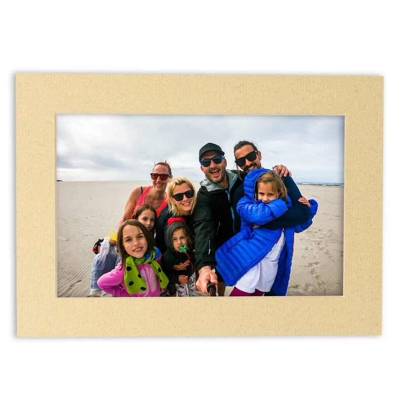 12x18 Mat Bevel Cut for 10x16 Photos - Acid Free Tan Precut Matboard - For Pictures, Photos, Framing
