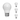 Bulbrite LED Filament Pack of (4) 7 Watt Dimmable A15 Light Bulb with Milky Glass Finish and Medium (E26) Base