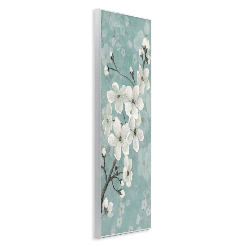 Stupell Cherry Blossoms on Green Wall Plaque Art Design By Janet Tava