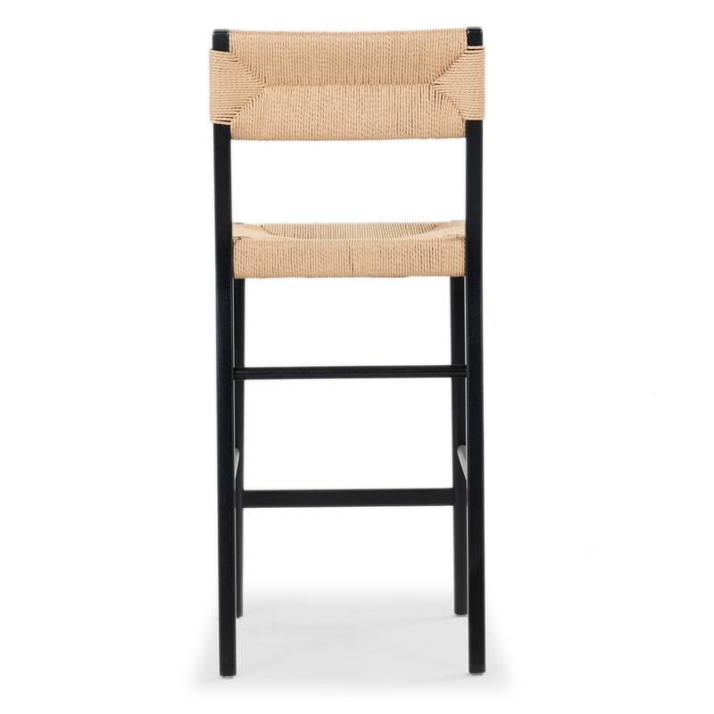 SAFAVIEH Couture Cody Rattan Counter Stool - 17"W x 20"D x 39"H