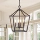 preview thumbnail 1 of 198, Marion Lantern Metal LED Pendant, by JONATHAN Y