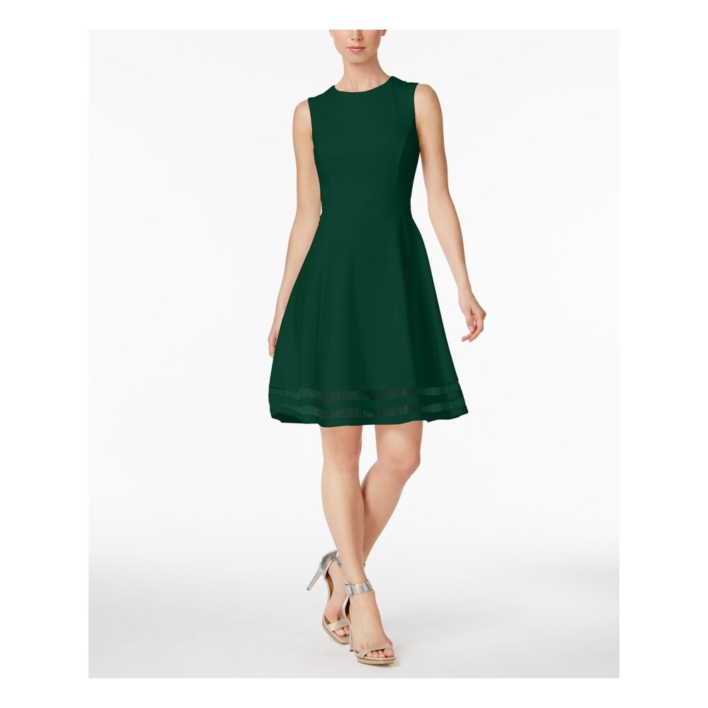 Calvin klein forest green dress clearance