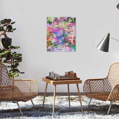 Wynwood Studio Abstract Daverro Due Purple and Light Purple Modern & Contemporary Wall Art Canvas Print