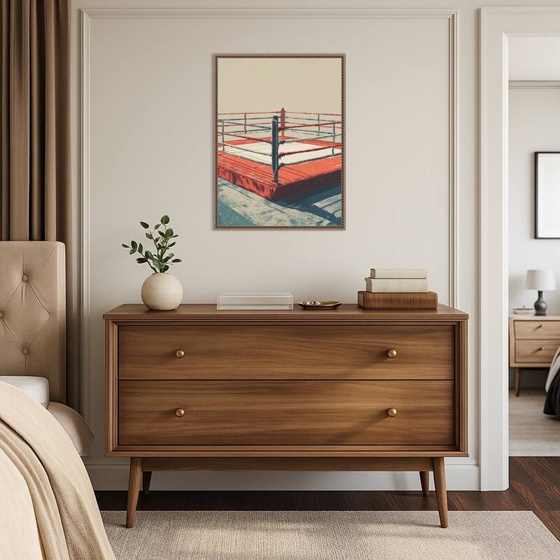 Boxing Ring by Andreas Magnusson (18 x 24 in.), Framed Canvas Wall Art Print