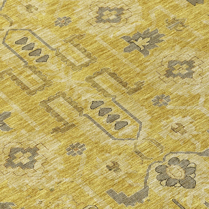 HomeRoots Oriental Traditional Rectangle Outdoor Rug
