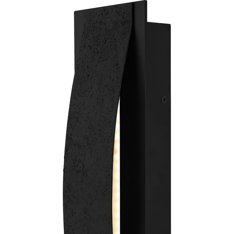 Earth Black LED Outdoor Wall Lantern from the Onyx Collection