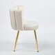 preview thumbnail 9 of 23, Modern dining chair(set of 2 ) with iron tube legs, comfortable backrest, suitable for dining room, living room, cafe