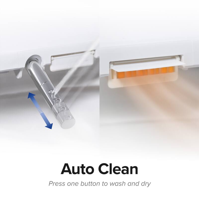 SmartBidet SB-2400 Electric Bidet Seat for Elongated or Round Toilets