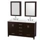 Option Espresso / White Quartz Top / Brushed Chrome