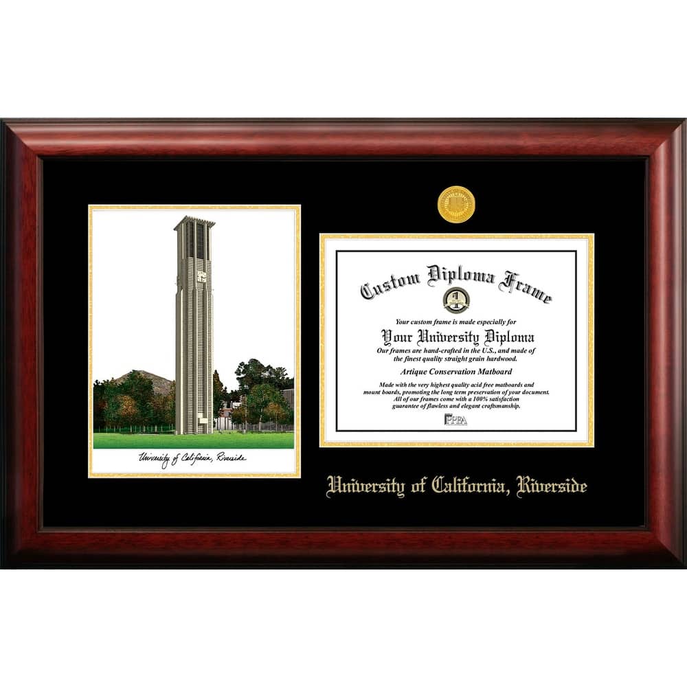 UC Riverside 11w x 8.5h Tassel Box and Diploma Frame