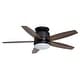 preview thumbnail 8 of 7, Armon 44 in. Low Profile Flush Mount Ceiling Fan with Reversible Blades, Dimmable LED Light Kit and Remote, Frosted Glass Shade