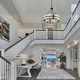 preview thumbnail 49 of 56, Dimmable Large Drum Glass Chandelier for Dining Room High Ceiling Living Room