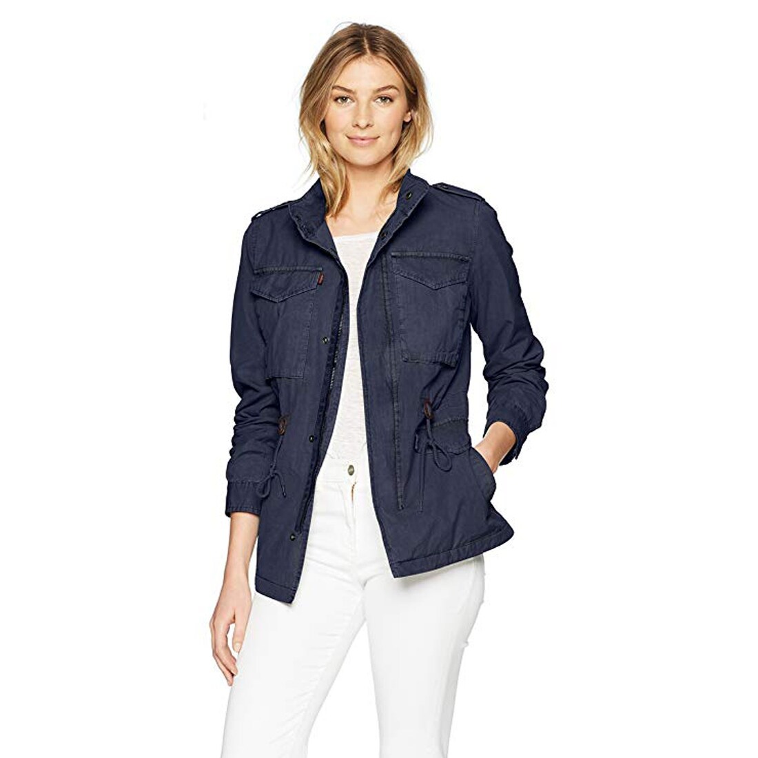 levi's hooded military jacket womens