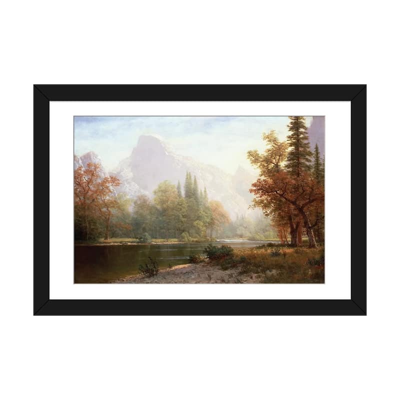 iCanvas "Half Dome, Yosemite " by Albert Bierstadt - Black - 24x32x1