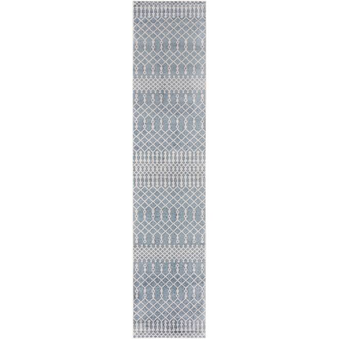 Nourison Astra Machine Washable Moroccan Area Rug - 8' Runner - Blue - Runner