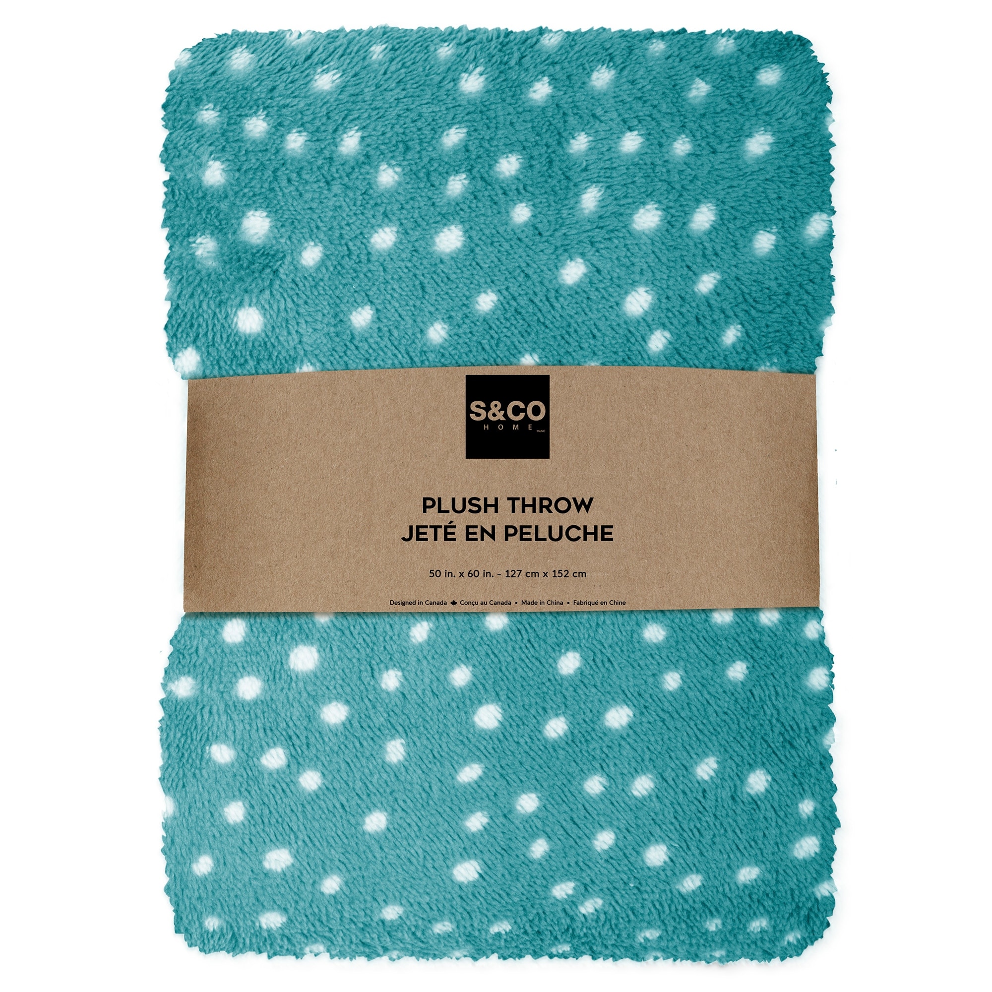 Aqua plush deals throw blanket