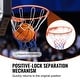 preview thumbnail 7 of 9, Orange Heavy Duty Q235 Wall Door Mounted Basketball Hoop with Nylon Net Perfect to Indoor or Outdoor Use