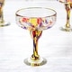 preview thumbnail 3 of 5, Novica Handmade Confetti Festival Blown Glass Margarita Glasses (Set Of 6)