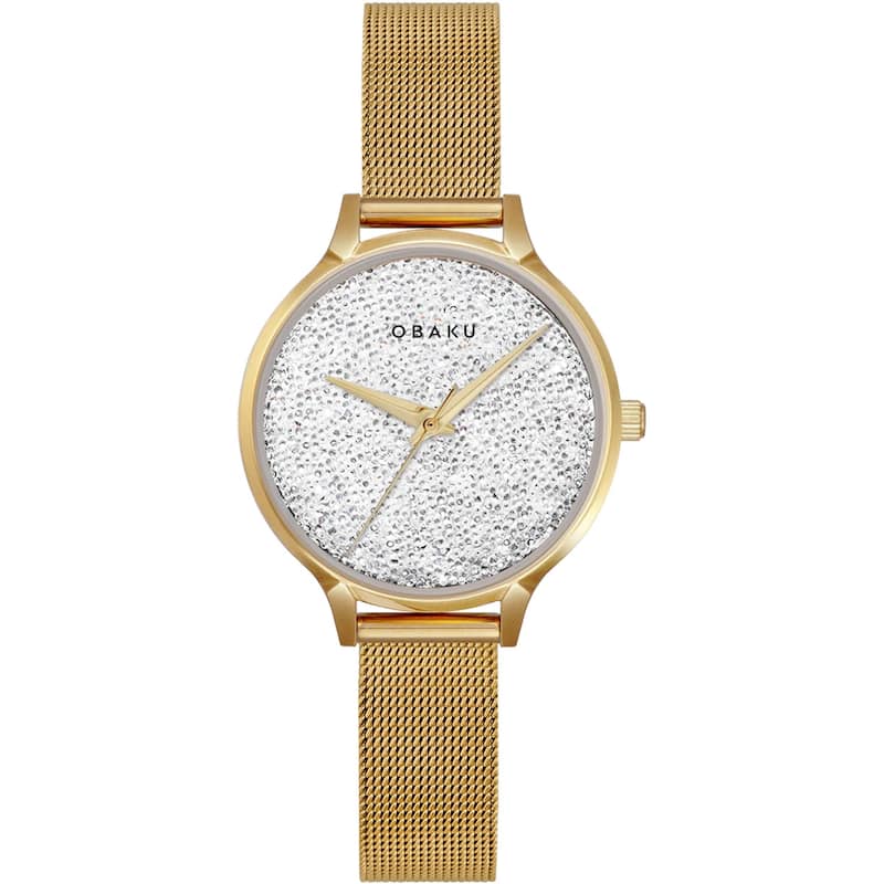 Obaku Women's Stjerner Silver Dial Watch - V238LXGWMG - 6 (36)