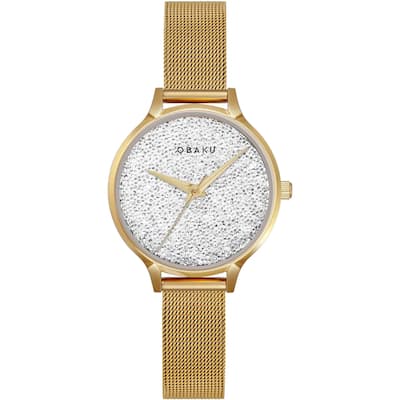 Obaku Women's Stjerner Silver Dial Watch - V238LXGWMG - 6 (36)