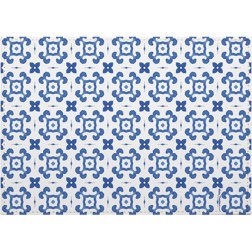 Le Jardin Luxurious Vegan Leather Placemats 4 Pack Look and Feel of Genuine Leather Infused with Copper Easily Wipes Clean