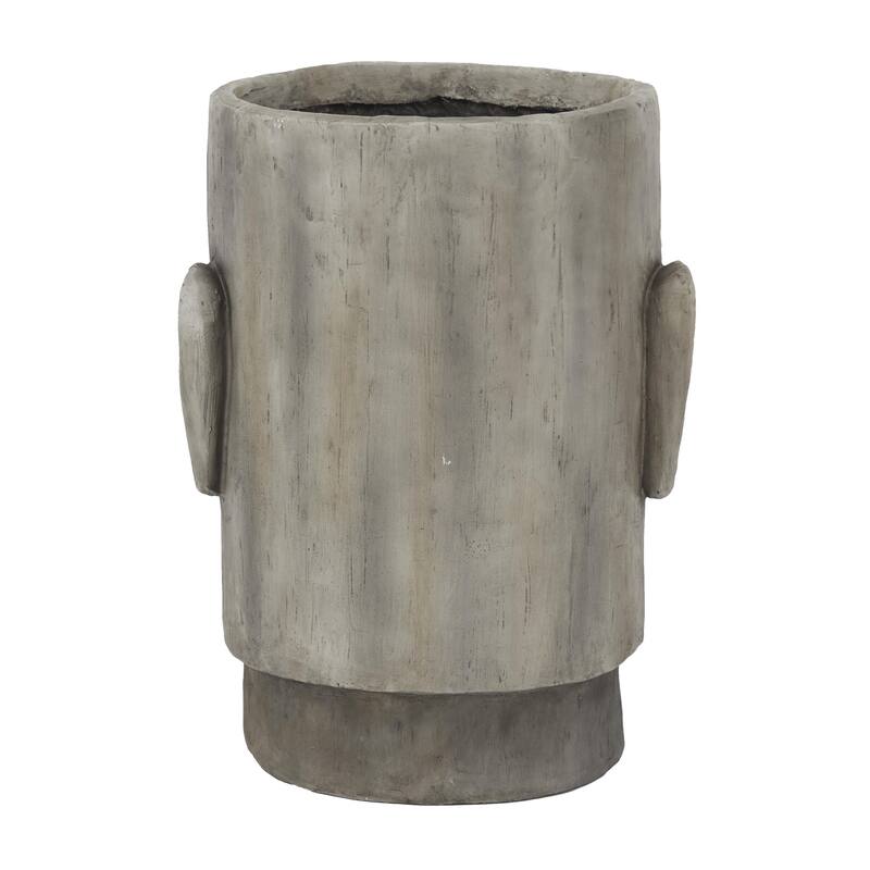 Magnesium Oxide Easter Island Head Indoor Outdoor Planter - Dark Gray or Brown - Roche River Decor