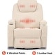 preview thumbnail 38 of 46, MCombo Manual Swivel Glider Rocker Recliner Chair with Massage and Heat, Faux Leather 8031
