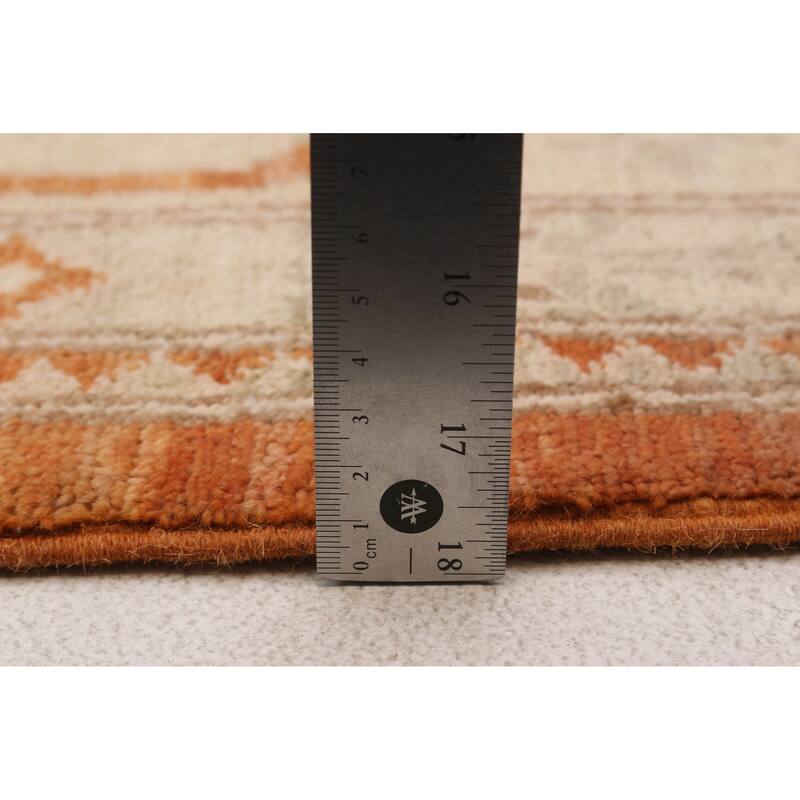 ECARPETGALLERY Hand-knotted Chobi Finest Burnt Orange Wool Rug - 7'10 x 10'0