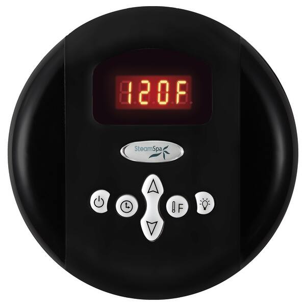 Steamspa Indulgence 6 Kw Quickstart Acu Steam Bath Generator With Built In Auto Drain In Matte Black Overstock 31673960