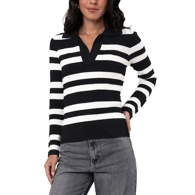 Nanette Lepore Cable-Quilted Quarter-Zip Sweater