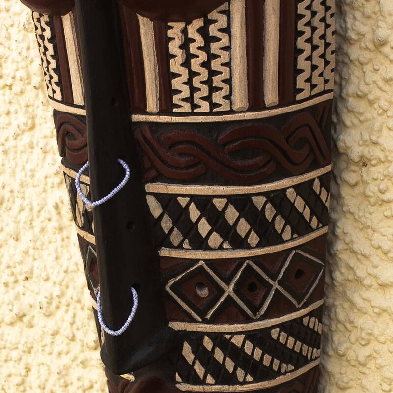Novica Handmade Songye Ii African Wood Mask