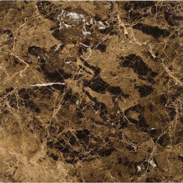 Emser Tile M11EMPE1212-SAMPLE Marble Square Floor and Wall Tile - Marble Visual -SAMPLE - Marrone Emperador Dark