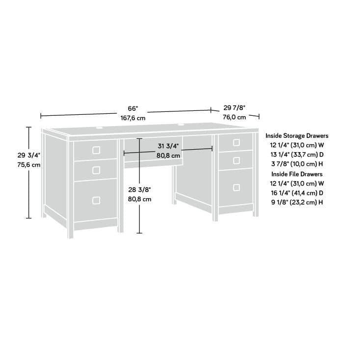 Cannery Bridge Executive Desk Sm A2