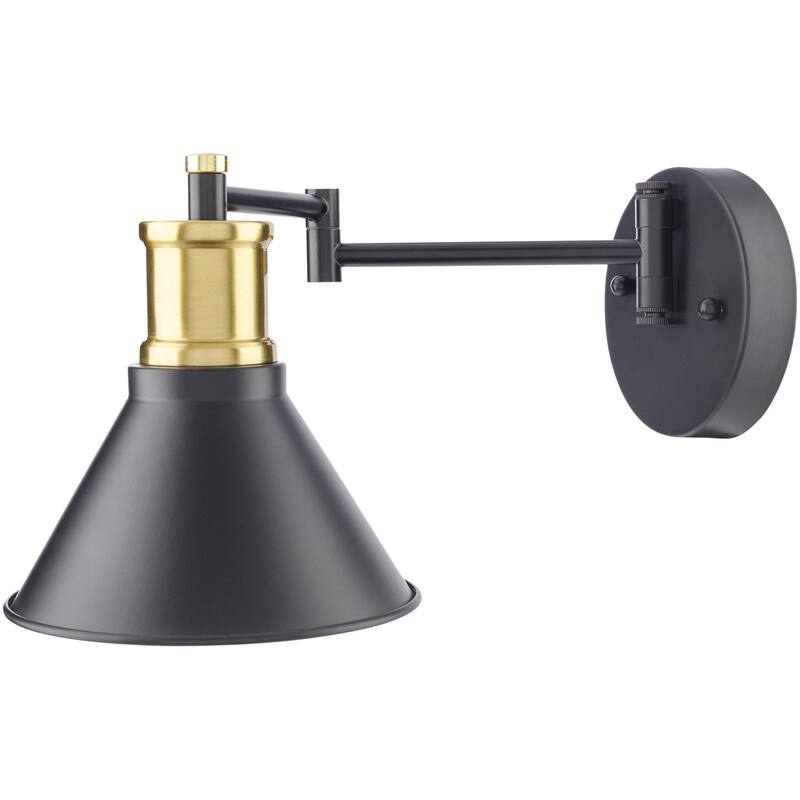 Livabliss Laufer Traditional Wall Sconce - Black/Gold