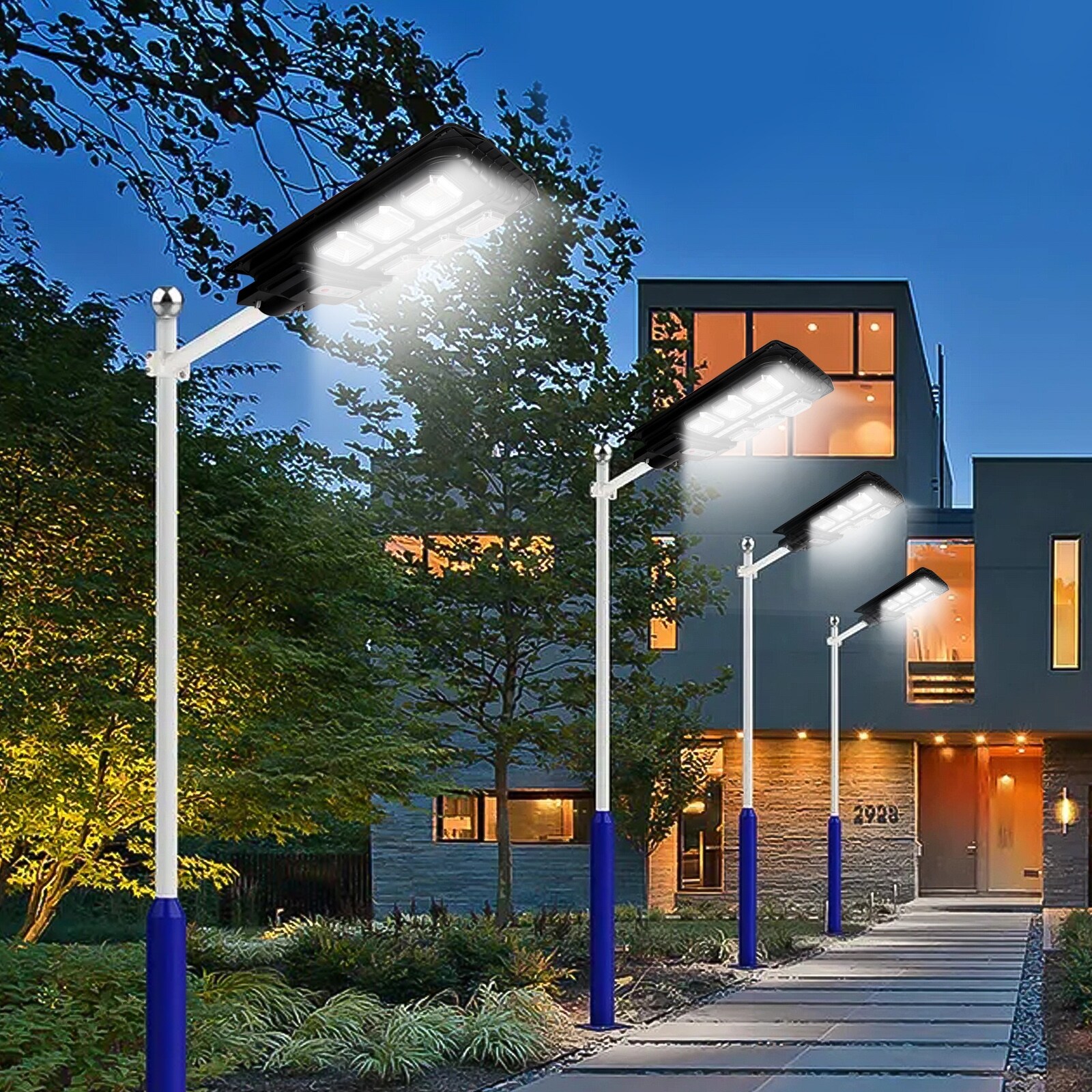 Solar Street Lights Outdoor Security LED Flood Light with Remote Bed Bath & Beyond 35149745