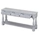 preview thumbnail 12 of 13, Console Table 64" Long Extra Thick Sofa Table with Drawers and Shelf