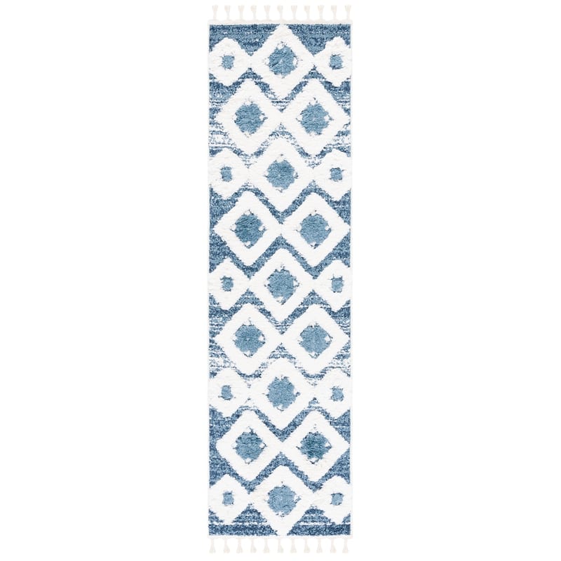 SAFAVIEH Moroccan Tassel Shag Nanke 2-inch Thick Rug