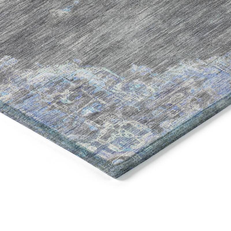 Machine Washable Indoor/ Outdoor Traditional Tabriz Chantille Rug