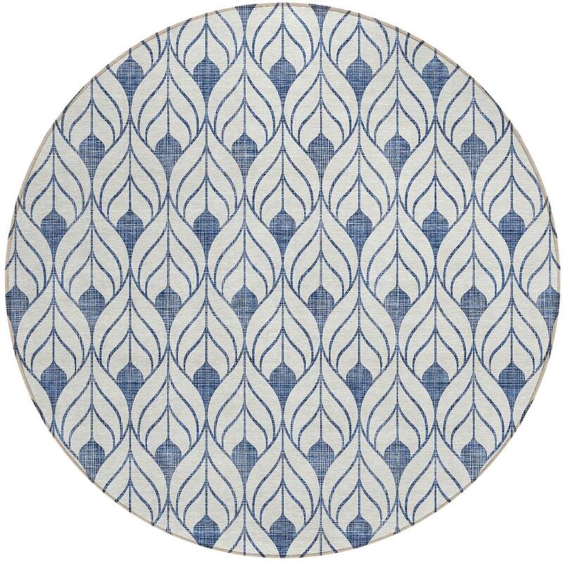 HomeRoots Geometric Transitional Rectangle Outdoor Rug