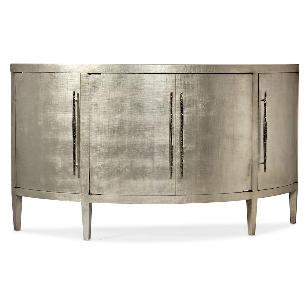 Hooker Furniture 638-85555 Melange 76" Wide Maple Veneer, Linen Accent