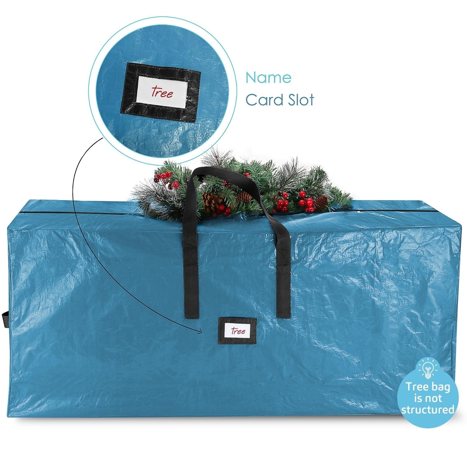 Hastings Home 48-Slot Premium Christmas Ornament Organizer Storage Box -  20 x 13, Green