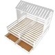 preview thumbnail 8 of 16, Twin Size House Platform Beds with Two Drawers Shared Beds, Combination Of 2 Side By Side Twin Size Beds