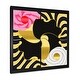 preview thumbnail 7 of 6, Designart "Circular Dynamics In Pink Gold And White" Modern Abstract Framed Art Print