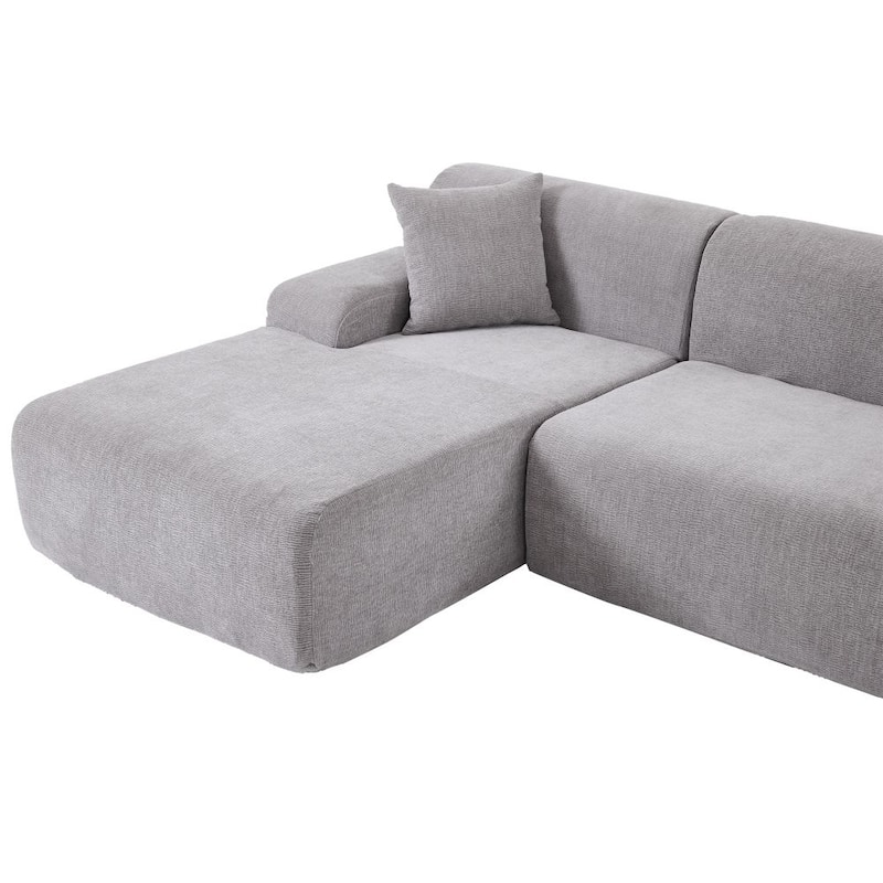 Modern Large L-Shape Modular Sectional Sofa,2 Piece Free Combination