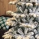 preview thumbnail 134 of 158, Glitzhome 6FT/7.5FT/9FT/11FT Snow Flocked Pre-lit Artificial Fir Christmas Trees